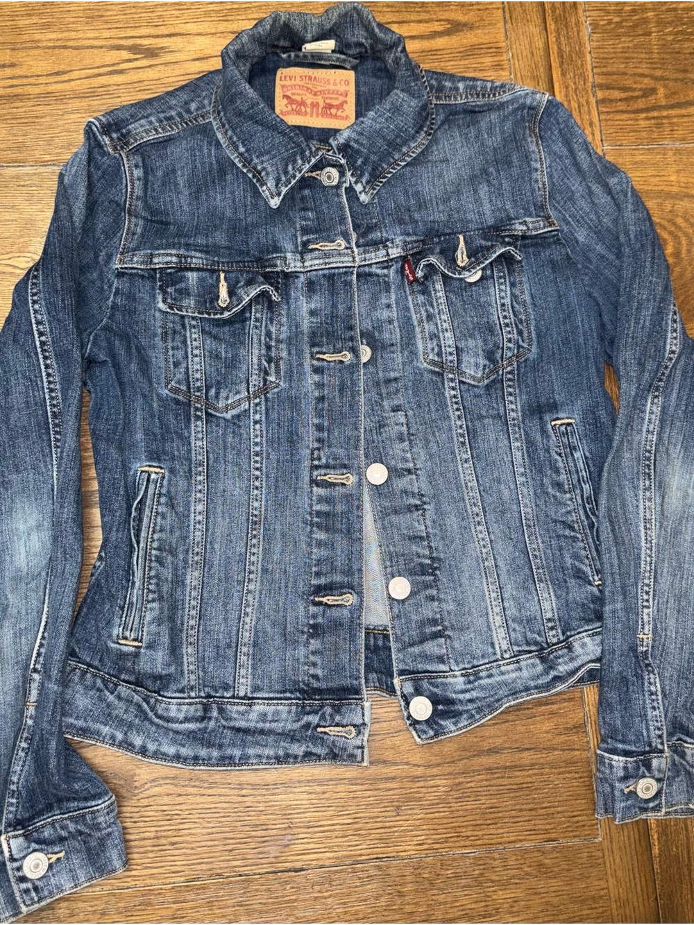 Levi's Women's Distressed Indigo Denim Jacket